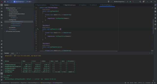 The fastest way to parse Regex